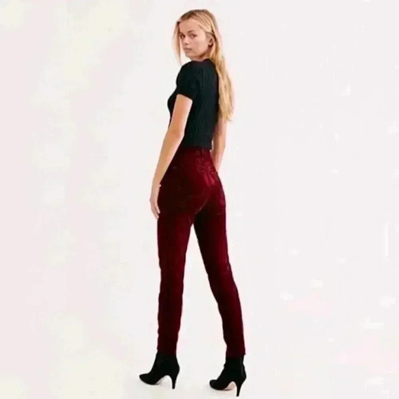FREE PEOPLE STELLA VELVET SKINNY JEANS - Picture 4 of 6